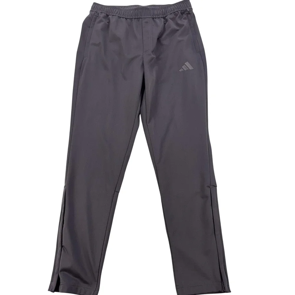 Adidas Tricot Track Pants Mens Large Gray Athletic Gym Running Joggers KD3637